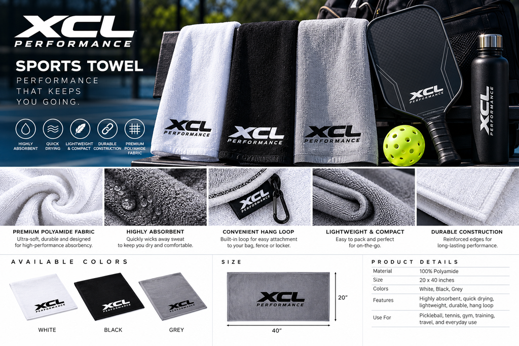 Performance Sports Towel - Black